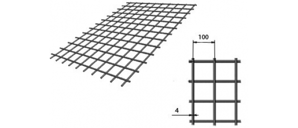 Сетка сварная (дорожная) 100х100х4мм 1,5х2м купить с доставкой в Волоколамске