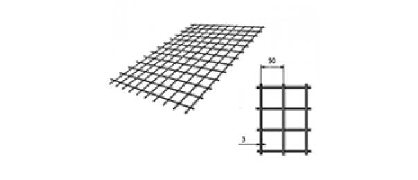 Сетка сварная (дорожная) 50х50х3мм 1х2м купить с доставкой в Волоколамске
